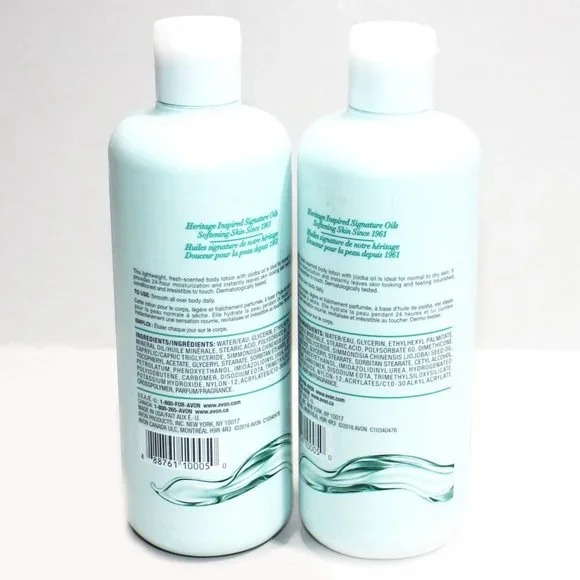 X2 Avon Skin So Soft Original Body Lotion Jojoba 11.8 oz Each - Picture 2 of 2